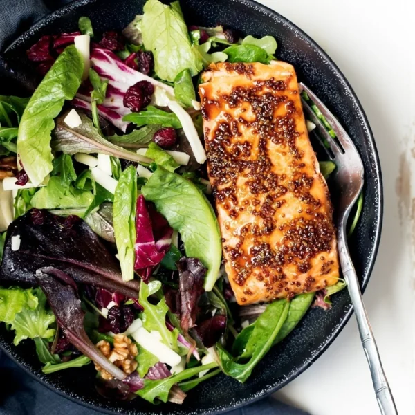 Garlic Salmon Salad Large